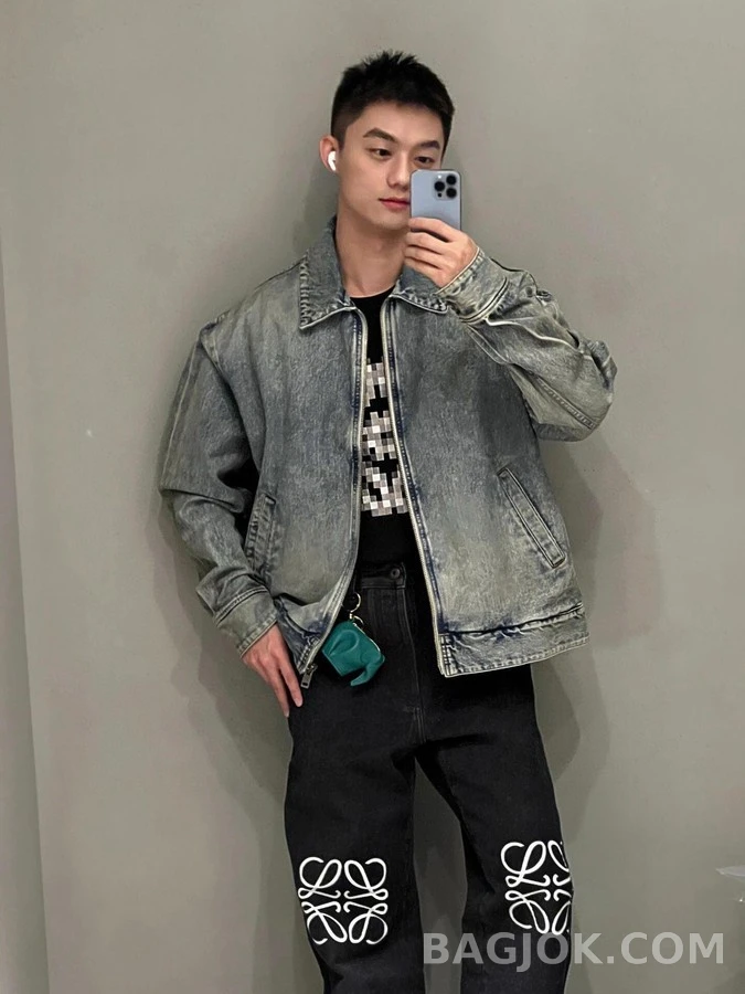 로에베 로에베 루즈핏 아나그램 데님 팬츠 상세 이미지