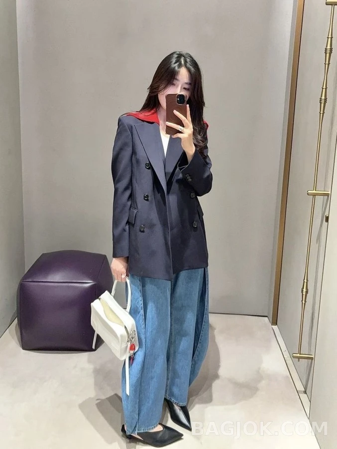 로에베 로에베 분리형 니트 숄 더블 브레스트 자켓 상세 이미지