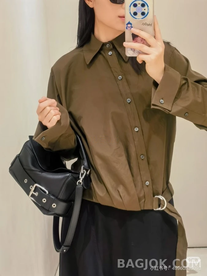 로에베 로에베 비대칭 벨티드 셔츠 상세 이미지
