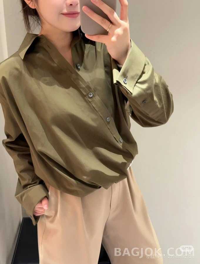 로에베 로에베 비대칭 벨티드 셔츠 상세 이미지