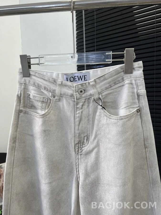 로에베 로에베 빈티지 워싱 와이드 데님 팬츠 상세 이미지