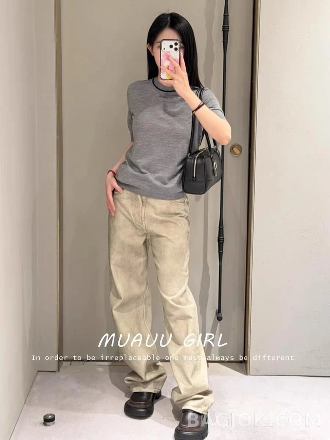 로에베 로에베 빈티지 워싱 와이드 데님 팬츠 상세 이미지