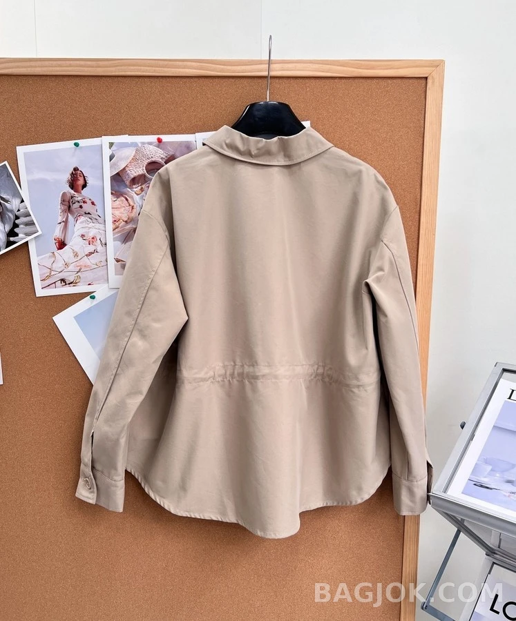 로에베 로에베 아나그램 가죽 패치 카라 자켓 상세 이미지