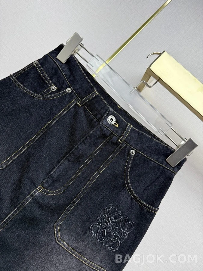 로에베 로에베 아나그램 데님 미니 스커트 상세 이미지