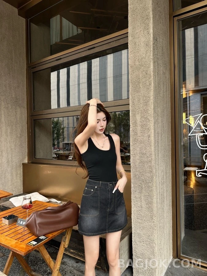로에베 로에베 아나그램 데님 미니 스커트 상세 이미지