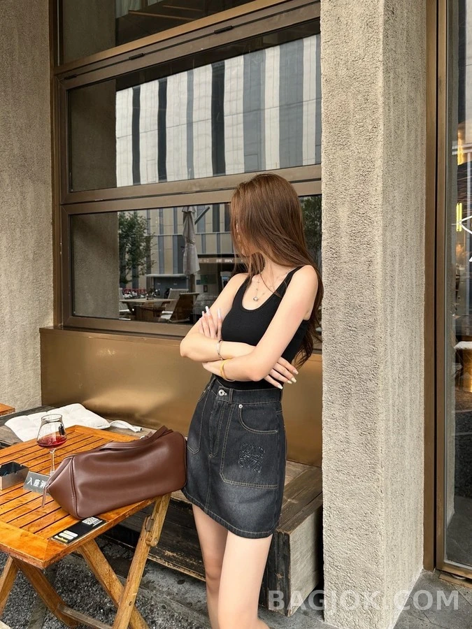 로에베 로에베 아나그램 데님 미니 스커트 상세 이미지