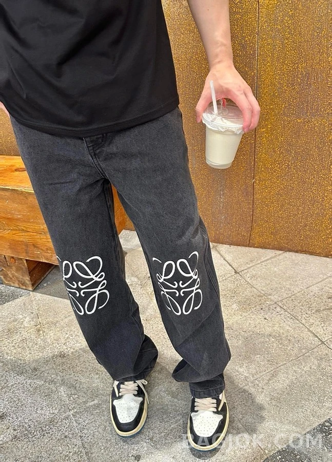 로에베 로에베 아나그램 루즈핏 데님 팬츠 상세 이미지