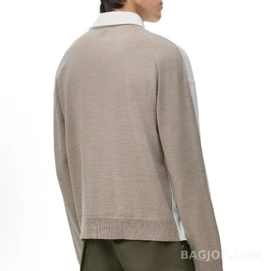 로에베 로에베 아나그램 배색 파이핑 셔츠 상세 이미지