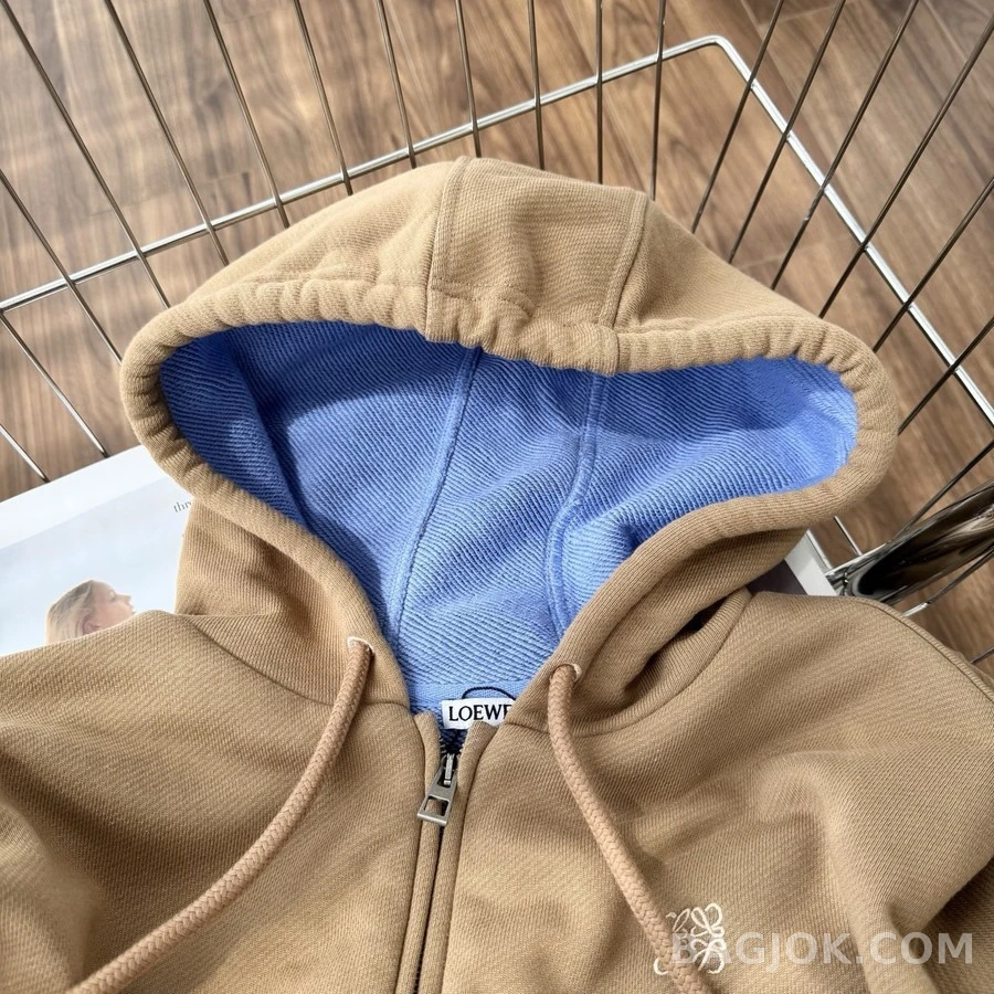 로에베 로에베 아나그램 배색 후드 집업 상세 이미지