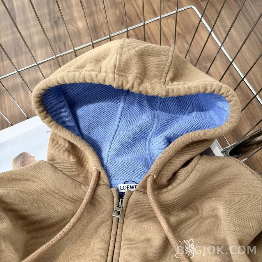 로에베 로에베 아나그램 배색 후드 집업 상세 이미지