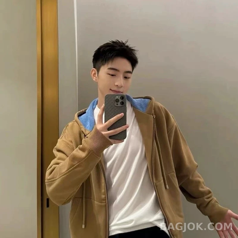 로에베 로에베 아나그램 배색 후드 집업 상세 이미지
