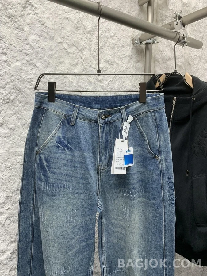 로에베 로에베 아나그램 워시드 데님 팬츠 상세 이미지