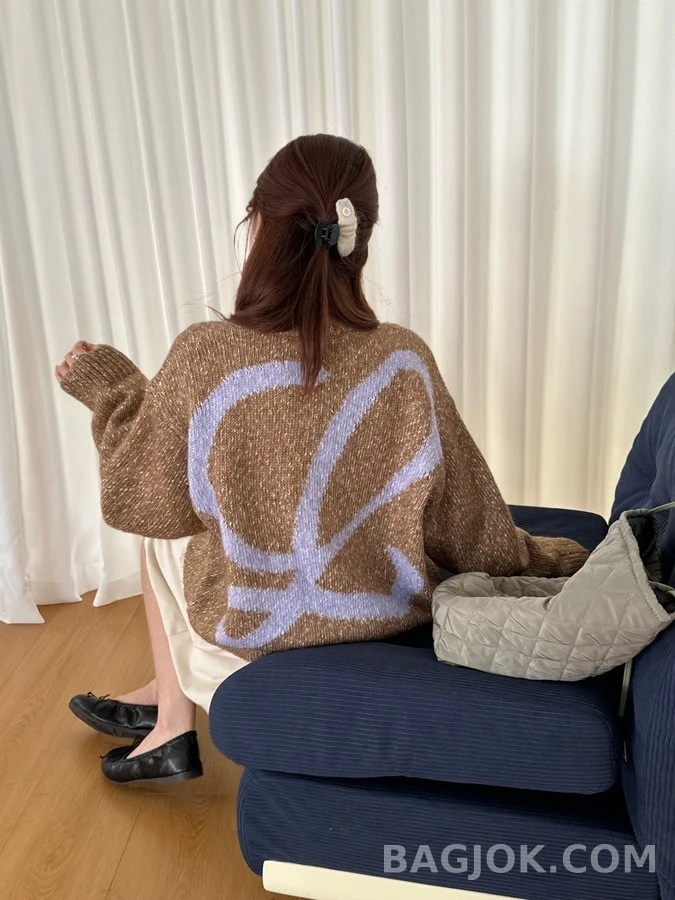 로에베 로에베 아나그램 인타르시아 니트 가디건 상세 이미지