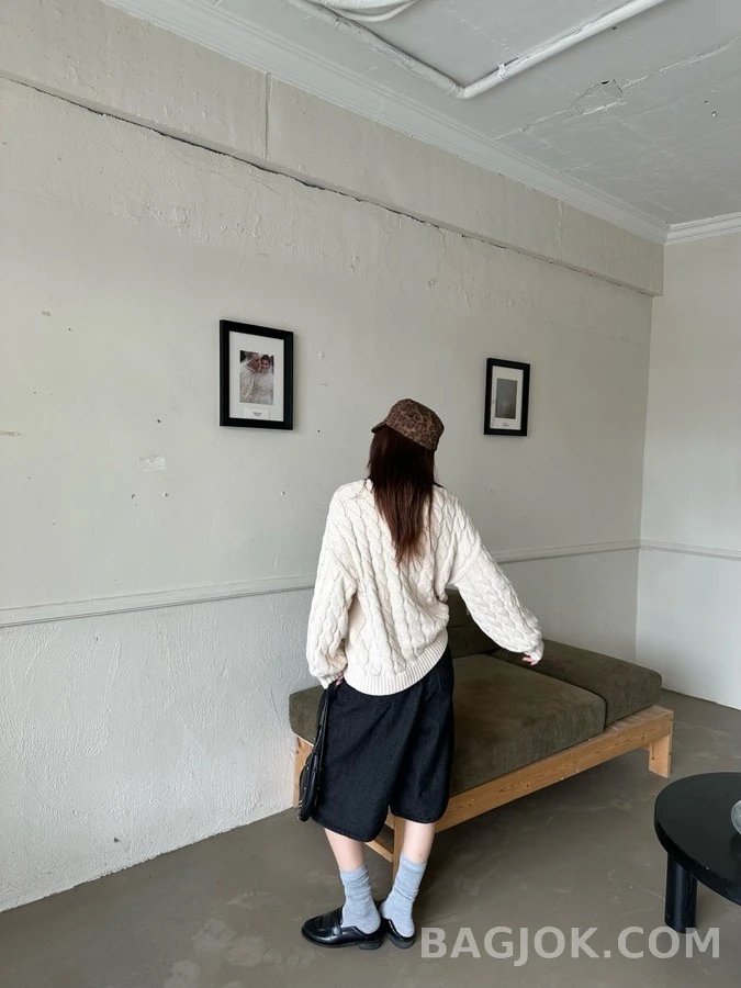 로에베 로에베 아나그램 케이블 니트 상세 이미지
