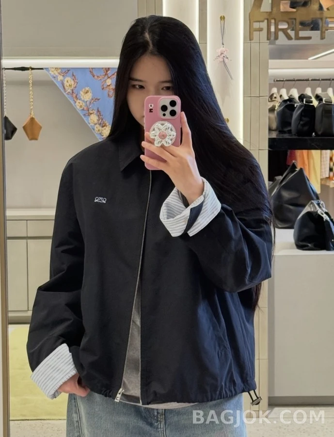 로에베 로에베 아나그램 코튼 집업 자켓 상세 이미지