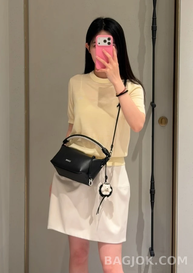 로에베 로에베 아나그램 A라인 미니 스커트 상세 이미지