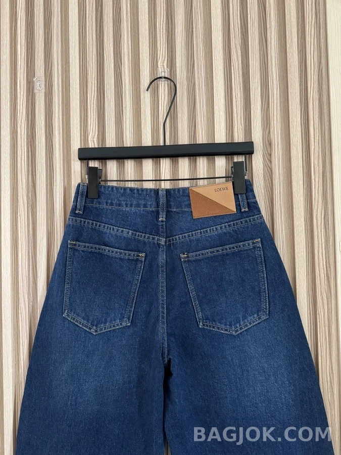 로에베 로에베 워싱 패널 와이드 데님 팬츠 상세 이미지