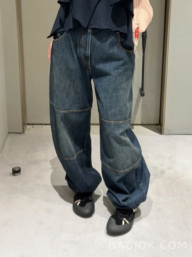 로에베 로에베 워싱 패널 와이드 데님 팬츠 상세 이미지