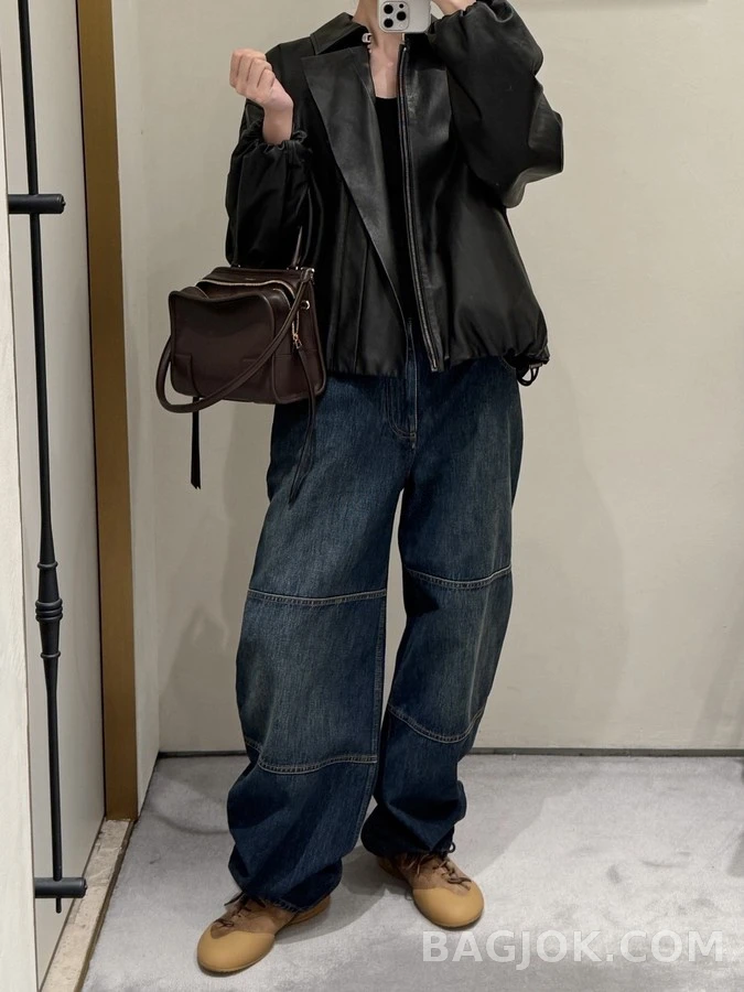 로에베 로에베 워싱 패널 와이드 데님 팬츠 상세 이미지