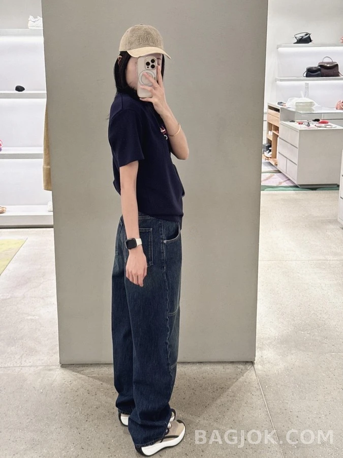 로에베 로에베 워싱 패널 와이드 데님 팬츠 상세 이미지