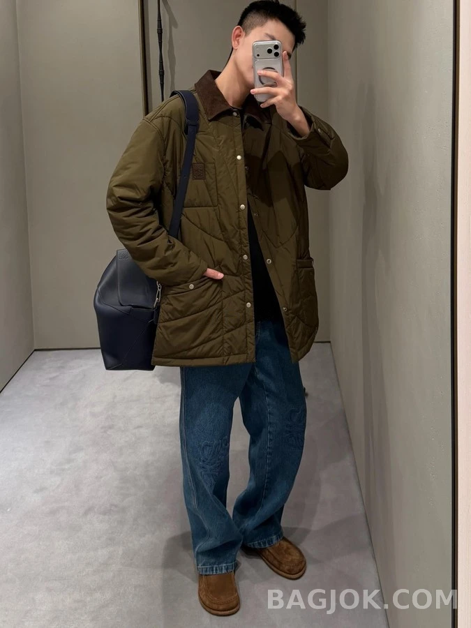 로에베 로에베 퀼티드 패딩 셔츠 재킷 상세 이미지