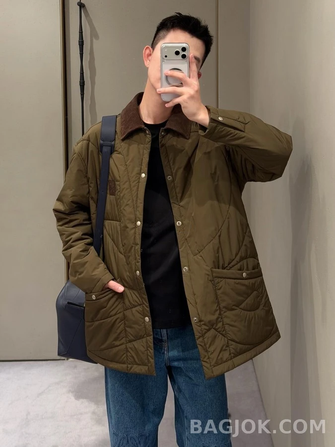 로에베 로에베 퀼티드 패딩 셔츠 재킷 상세 이미지