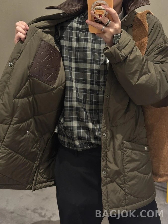 로에베 로에베 퀼티드 패딩 셔츠 재킷 상세 이미지