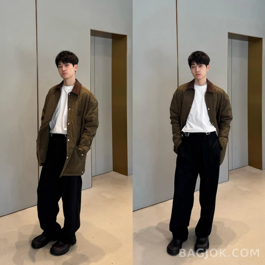 로에베 로에베 퀼티드 패딩 셔츠 재킷 상세 이미지