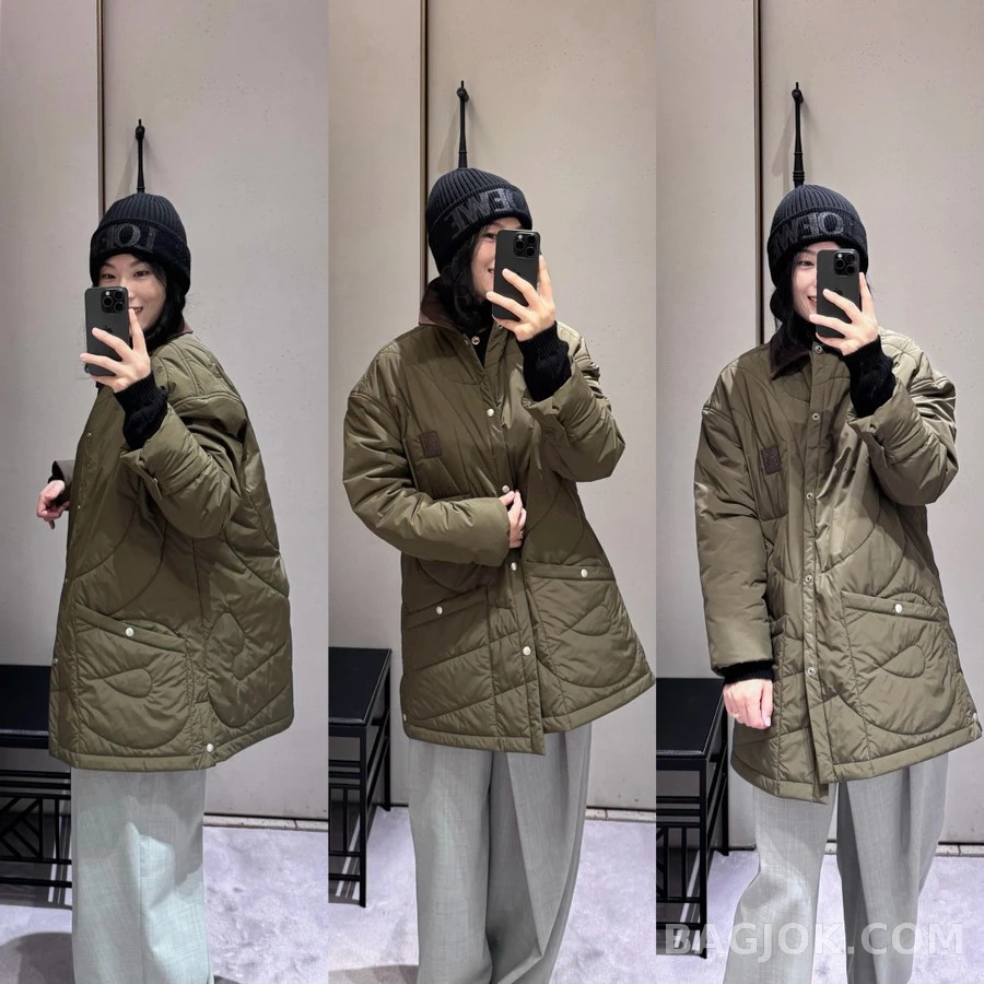 로에베 로에베 퀼티드 패딩 셔츠 재킷 상세 이미지