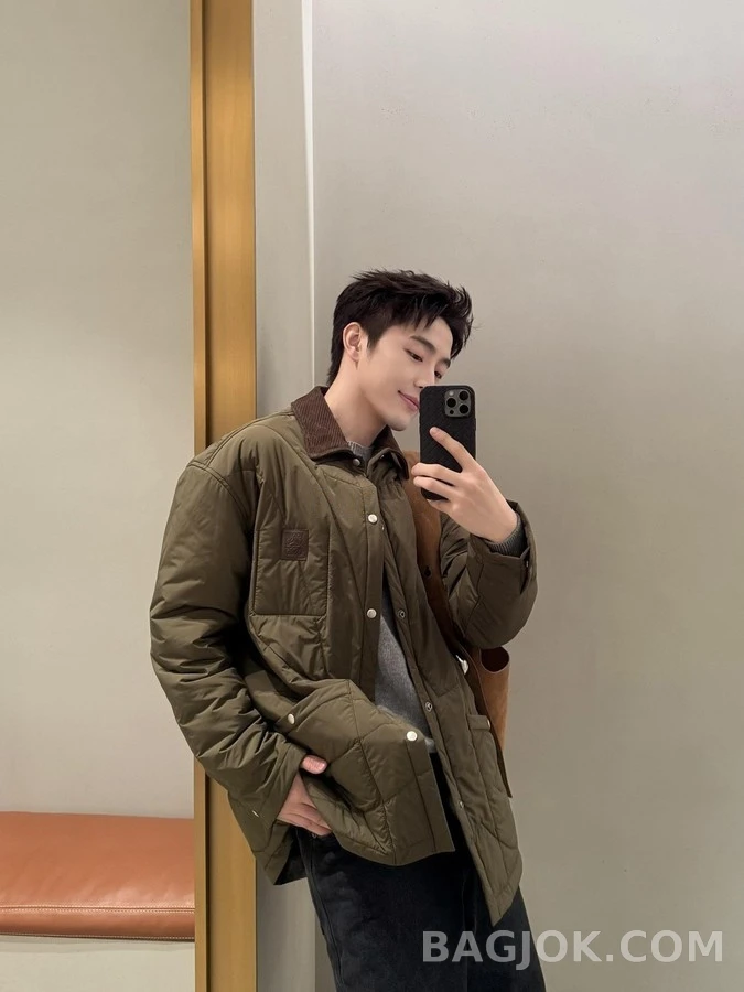 로에베 로에베 퀼티드 패딩 셔츠 재킷 상세 이미지