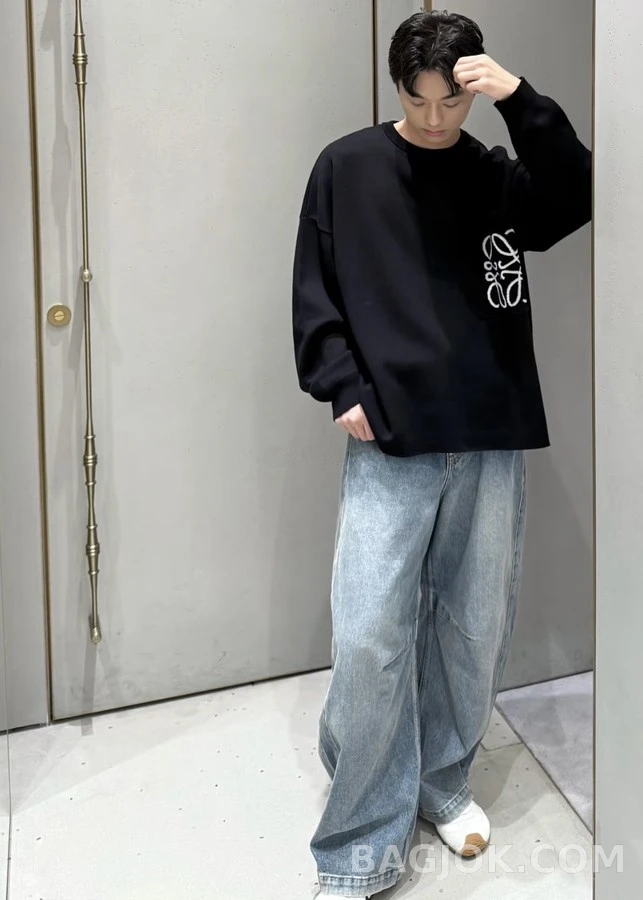 로에베 로에베 클래식 워싱 와이드 데님 팬츠 상세 이미지
