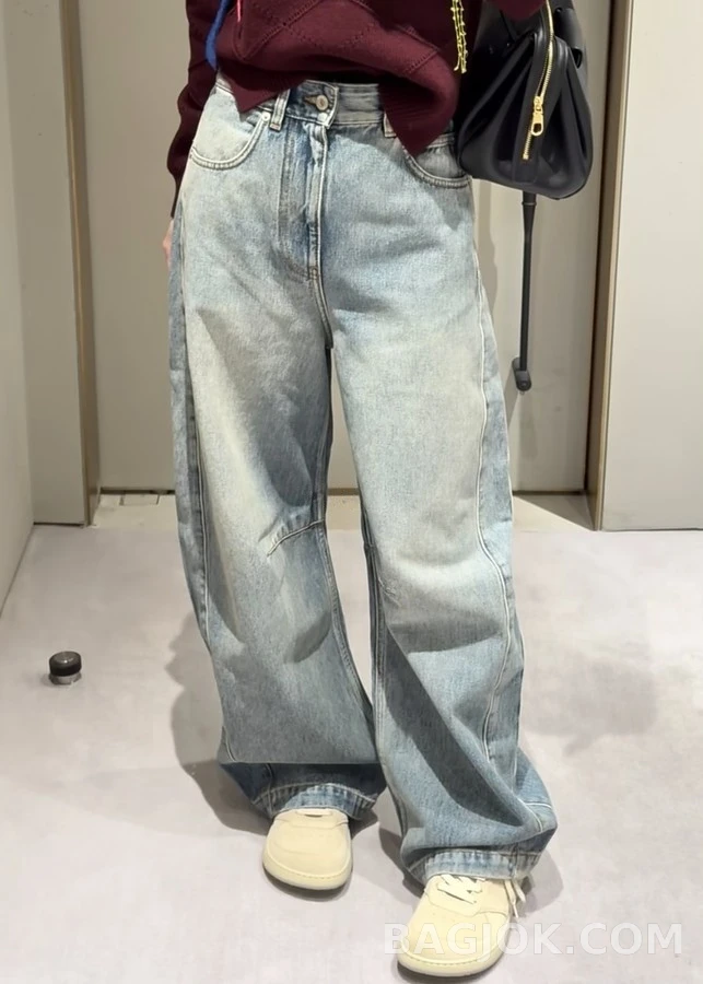 로에베 로에베 클래식 워싱 와이드 데님 팬츠 상세 이미지