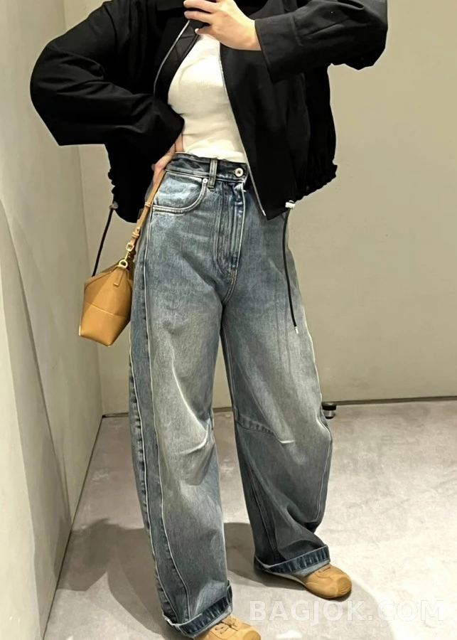 로에베 로에베 클래식 워싱 와이드 데님 팬츠 상세 이미지