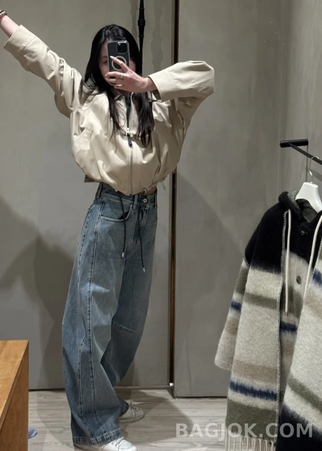 로에베 로에베 클래식 워싱 와이드 데님 팬츠 상세 이미지