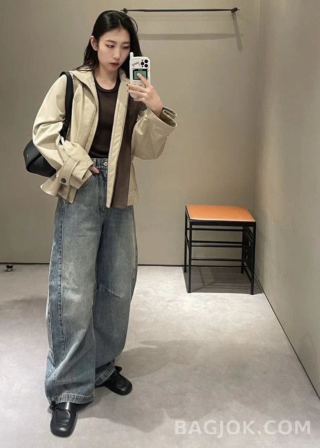 로에베 로에베 클래식 워싱 와이드 데님 팬츠 상세 이미지