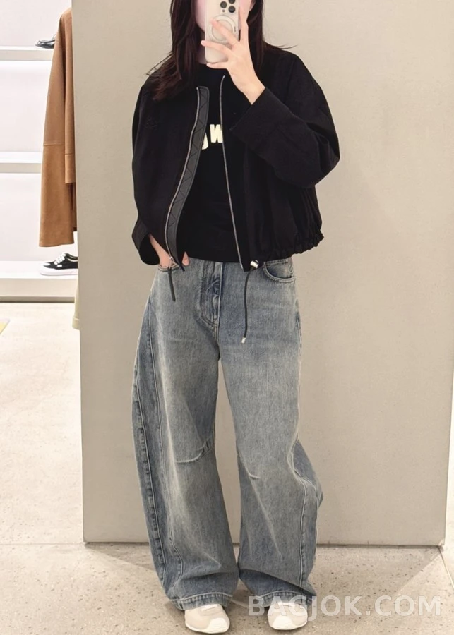 로에베 로에베 클래식 워싱 와이드 데님 팬츠 상세 이미지