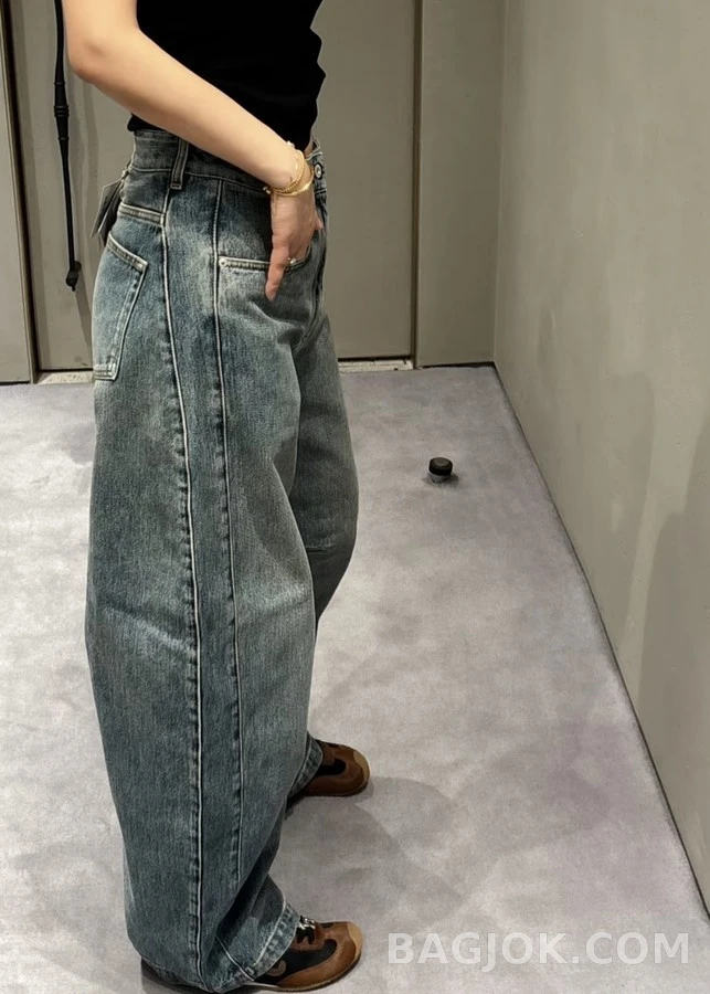 로에베 로에베 클래식 워싱 와이드 데님 팬츠 상세 이미지