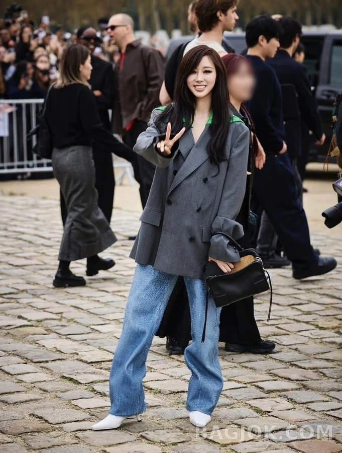 로에베 로에베 탈부착 니트 숄 더블 자켓 상세 이미지