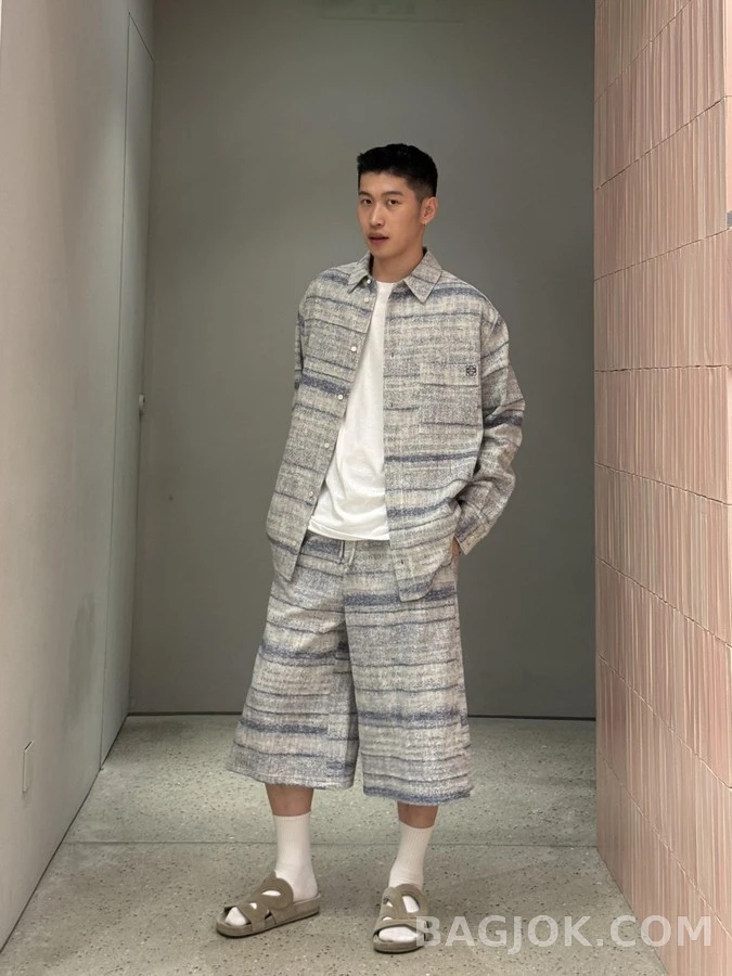 로에베 로에베 텍스처 자카드 셔츠 상세 이미지