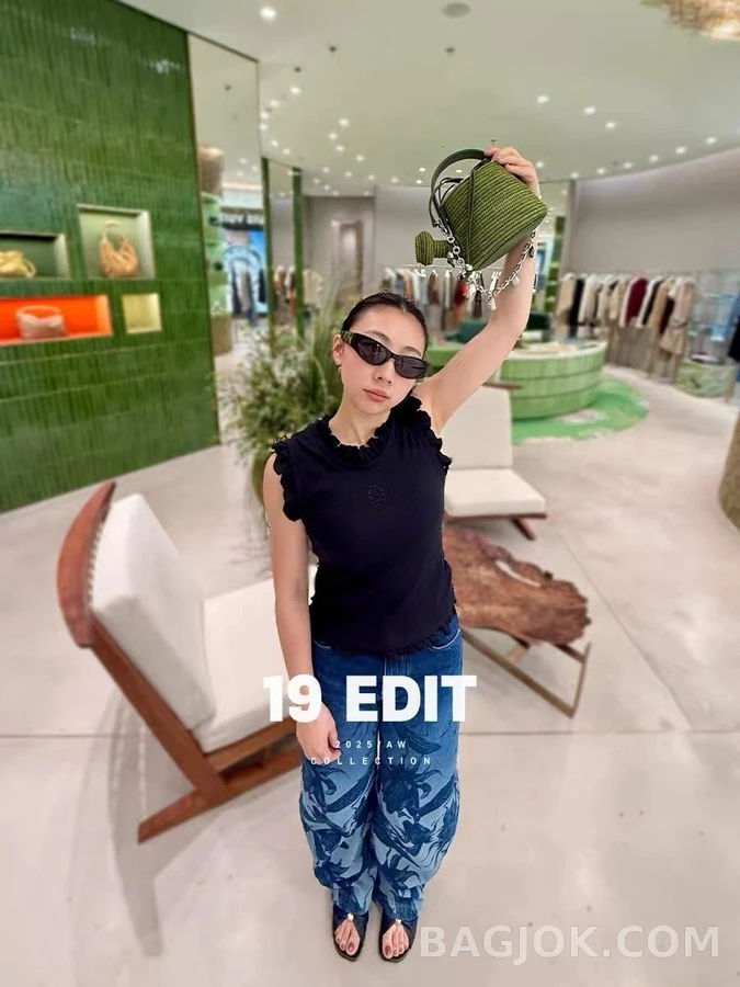 로에베 로에베 플라워 프린트 와이드 데님 팬츠 상세 이미지