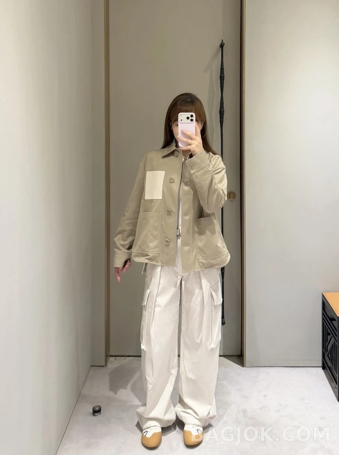 로에베 로에베 플리츠 패널 와이드 팬츠 상세 이미지