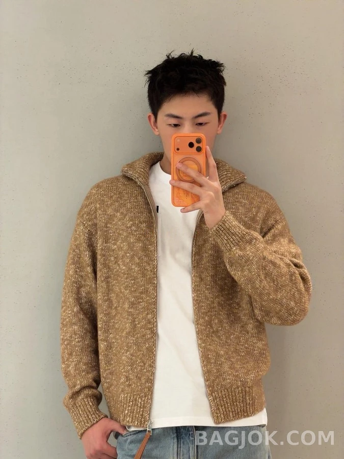 로에베 로에베 L 로고 지퍼 니트 상세 이미지