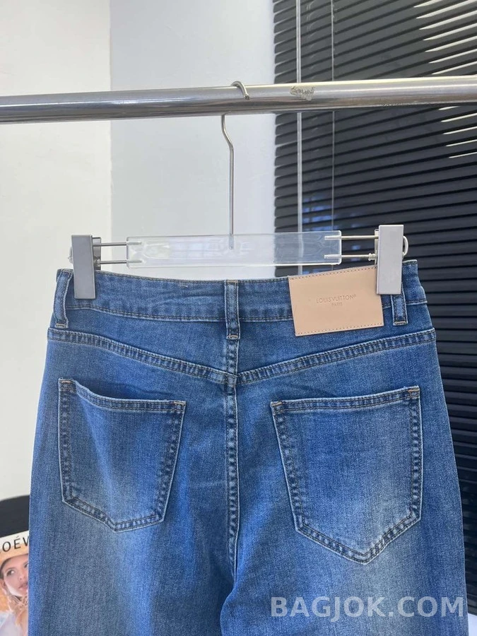 루이비통 루이비통 1V 포켓 자수 미라크 데님 상세 이미지