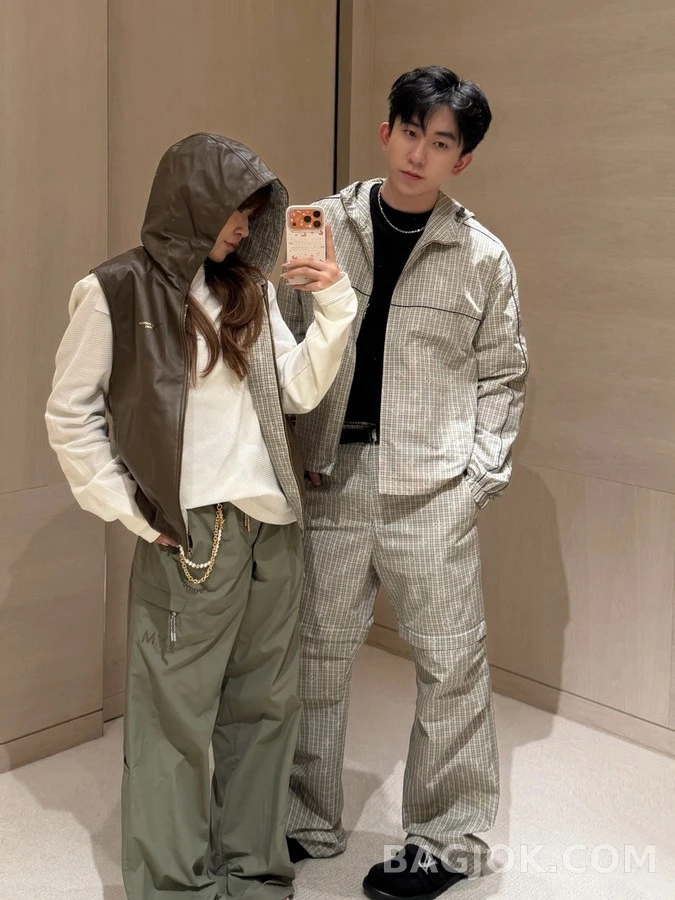 루이비통 루이비통 격자 패턴 투웨이 카고 팬츠 상세 이미지