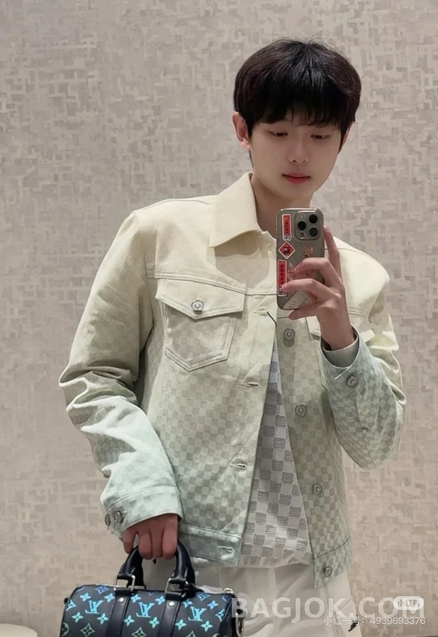 루이비통 루이비통 그라데이션 체커보드 데님 자켓 상세 이미지