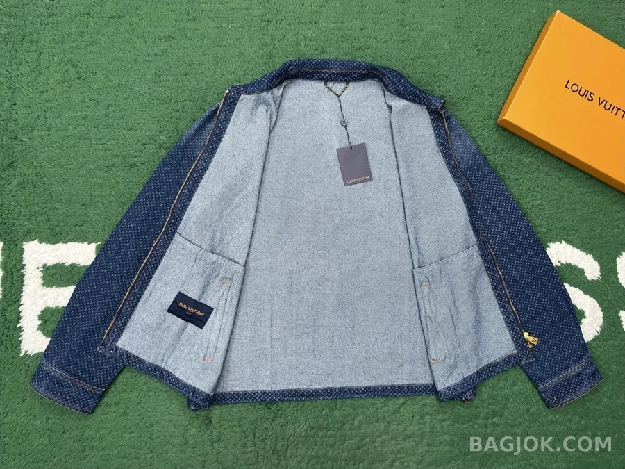 루이비통 루이비통 나노그램 리플렉티브 데님 자켓 상세 이미지