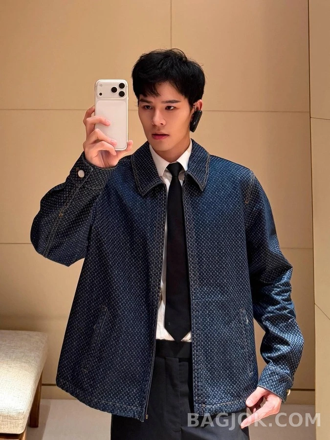 루이비통 루이비통 나노그램 리플렉티브 데님 자켓 상세 이미지