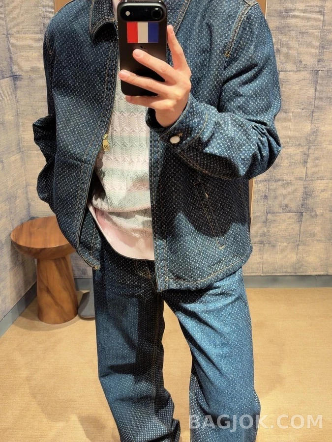 루이비통 루이비통 나노그램 리플렉티브 데님 자켓 상세 이미지