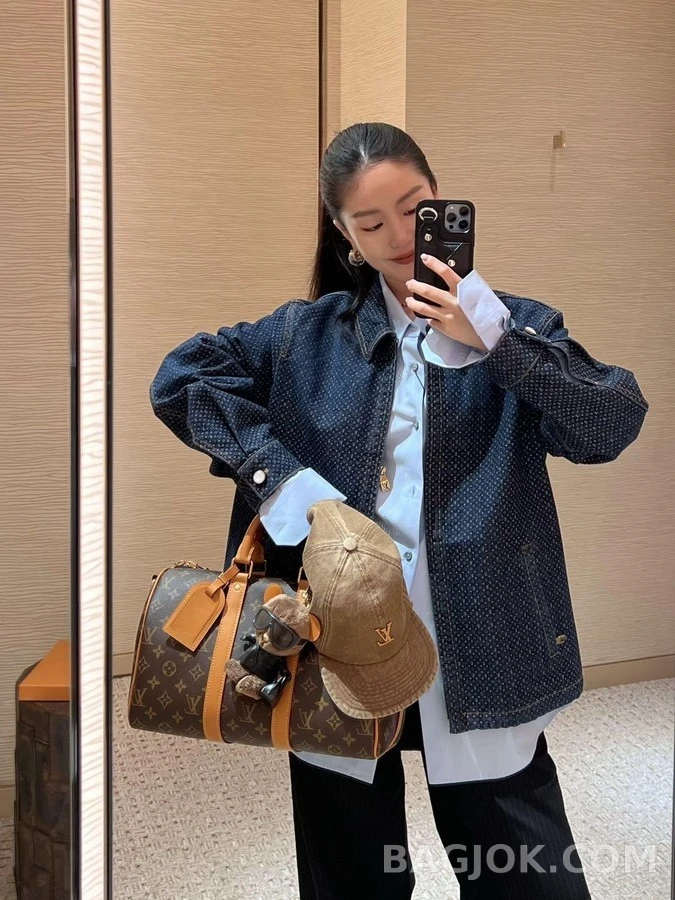 루이비통 루이비통 나노그램 리플렉티브 데님 자켓 상세 이미지