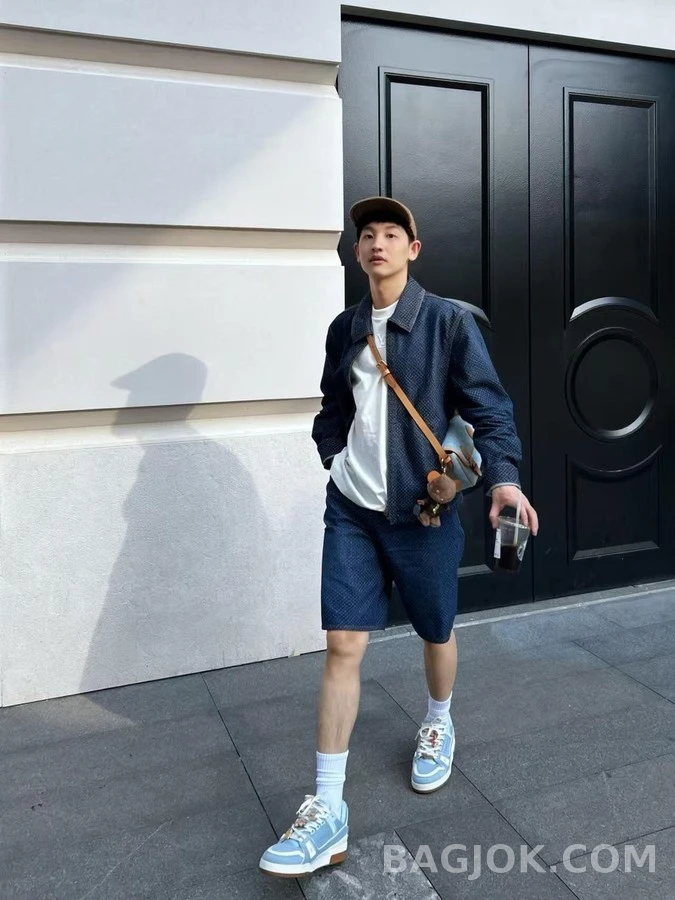 루이비통 루이비통 나노그램 리플렉티브 데님 자켓 상세 이미지